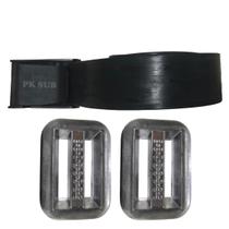 Cinto de borracha com 2 lastros 500g chumbo kit de mergulho para caça pesca sub