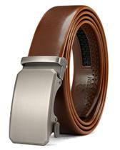 Cinto de catraca CHAOREN Leather para homens de 3,5 cm, microajustável