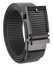 Cinto de catraca de nylon CHAOREN masculino cinza com 3,5 cm de largura Cinto de catraca de nylon CHAOREN masculino cinza com 3,5 cm de largura