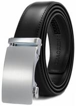 Cinto de catraca em couro CHAOREN para homens de 3,5 cm, microajustável