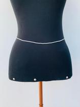 Cinto de cintura body chain de miçangas off white tendência