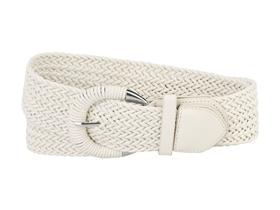 Cinto de Cintura Feminino Allegra K - Trançado e Largo - Cor Branca