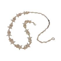 Cinto De Cintura Feminino De Luxo Punk Gótico Y2K Com Estrelas Prateadas E Metal Dourado Moda Cinto De Cintura Feminino De Luxo Punk Gótico Y2K Com Estrelas Prateadas E Metal Dourado Moda
