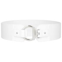 Cinto de cintura JASGOOD, vestido moderno de elástico largo para mulher A-White