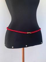 Cinto de cintura Rosa pink bodychain com fecho frontal