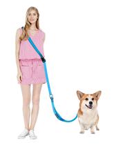 Cinto de cintura WANFIRE Hands-Free para cães de 1,6-2,4 m azul