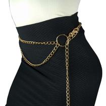 Cinto De Corrente 2 Camadas Decorativo Usar C/ Saia, Vestido Cinto De Corrente 2 Camadas Decorativo Usar C/ Saia, Vestido