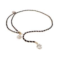 Cinto De Corrente Dourada Com Flores Para Mulheres, Ajustável, Luxuoso, Com Franjas, Acessório De