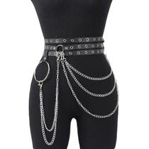 Cinto De Corrente Para Perna Feminino Em Couro PU Estilo Punk Gótico, Cinto De Moda, Corrente Cinto De Corrente Para Perna Feminino Em Couro PU Estilo Punk Gótico, Cinto De Moda, Corrente