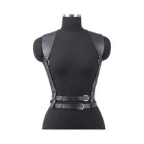 Cinto De Corrente Punk Gótico Feminino, Corset Justo, Arnês Corporal Para Abdômen E Peito