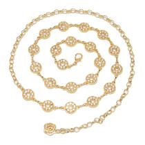 Cinto de corrente Ubrand Rhinestone Cinto de cintura de cristal para mulheres