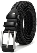 Cinto de couro BULLIANT trançado preto (40-44 cm)