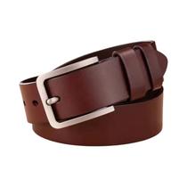 Cinto De Couro Casual Vintage Masculino Preto Com Fivela Larga Versátil Para Estudantes