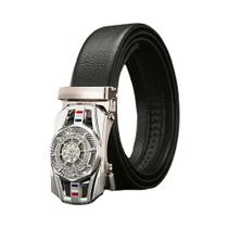 Cinto De Couro Com Fivela Dourada Para Homens Luxuoso Com Decoração Automática De Strass Cinto De Cinto De Couro Com Fivela Dourada Para Homens Luxuoso Com Decoração Automática De Strass Cinto De