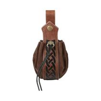 Cinto De Couro Com Folha De Elfo E Cavaleiro Viking Renascentista Com Garrafa Mágica - Acessório De