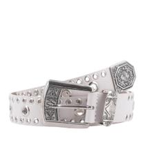 Cinto de Couro com Ilhós Dixie Bauarte Cinto de Couro com Ilhós Dixie Bauarte