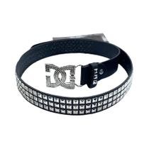 Cinto De Couro Com Strass E Rebites Estilo Punk Y2K Feminino 120cm Versátil Luxuoso Hot Girl Cinto De Couro Com Strass E Rebites Estilo Punk Y2K Feminino 120cm Versátil Luxuoso Hot Girl