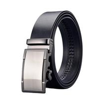 Cinto De Couro Genuíno De Luxo Para Homens Com Fivela Automática De Metal, Cintos De Negócios Para