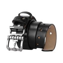 Cinto De Couro Genuíno Vintage Para Homens, Alta Qualidade, Luxuoso, Designer BISON DENIM Com Fivela