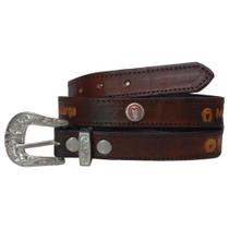 Cinto de Couro Infantil Mangalarga SV5047 - Marrom
