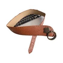 Cinto De Couro Largo Com Estampa De Leopardo Retro Feminino Estilo Y2K