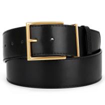 Cinto de couro largo WHIPPY para moda feminina com fivela