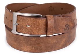 Cinto De Couro Legítimo Masculino 4cm Estilo Rústico Premium