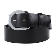 Cinto de Couro Liso Preto Cow Way 24593