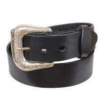Cinto de Couro Liso Preto Cow Way 36245 Cinto de Couro Liso Preto Cow Way 36245