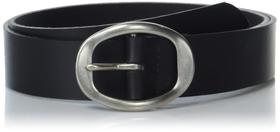 Cinto de couro Lucky Brand Sculpted Center Bar Buckle preto L Cinto de couro Lucky Brand Sculpted Center Bar Buckle preto L