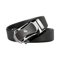 Cinto De Couro Luxuoso Masculino De Alta Qualidade Com Fivela Automática De Metal Moda Casual Para