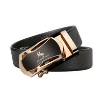 Cinto De Couro Luxuoso Masculino De Alta Qualidade Com Fivela Automática De Metal Moda Casual Para