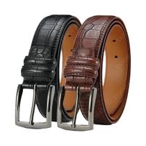 Cinto De Couro Luxuoso Preto Para Homens, Alta Qualidade, Fivela Automática, Correia Para Jeans