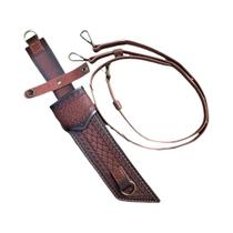 Cinto De Couro Marrom Com Anel E Fivela De Metal, Impermeável, Durável, Estilo Retrô Para Faca De