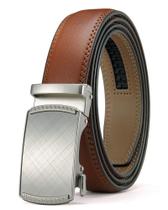 Cinto de couro masculino CHAOREN com catraca de 3,2 cm, microajustável Cinto de couro masculino CHAOREN com catraca de 3,2 cm, microajustável