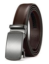 Cinto de couro masculino CHAOREN com catraca de 3,2 cm, microajustável Cinto de couro masculino CHAOREN com catraca de 3,2 cm, microajustável