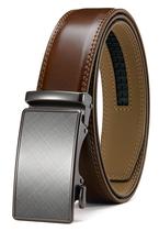 Cinto de couro masculino CHAOREN com catraca de 3,5 cm, microajustável Cinto de couro masculino CHAOREN com catraca de 3,5 cm, microajustável