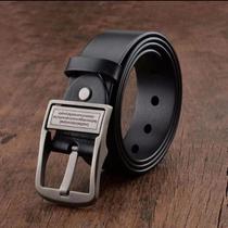 Cinto de Couro Masculino com Fivela de Liga - Moda Casual e de Negócios Cinto de Couro Masculino com Fivela de Liga - Moda Casual e de Negócios