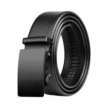 Cinto De Couro Masculino De 120cm Com Fivela Automática De Metal De Alta Qualidade Para Trabalho E Cinto De Couro Masculino De 120cm Com Fivela Automática De Metal De Alta Qualidade Para Trabalho E