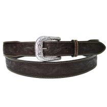 Cinto De Couro Masculino Largo Bordado Cafe Dawson Cinto De Couro Masculino Largo Bordado Cafe Dawson