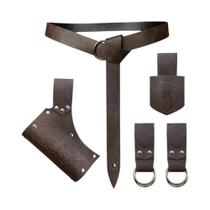 Cinto De Couro Medieval Viking Renascentista Para Espada E Saia - Acessório Para Caminhada