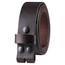 Cinto de couro NPET Vintage Distressed 3,8 mm Snap 3,8 cm de largura