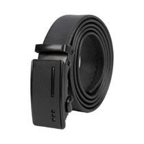 Cinto De Couro Preto Masculino Com Fivela De Metal Para Trabalho E Negócios, Alça De PU De Alta