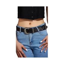 Cinto De Couro Punk Rock Com Tachas E Rebites Decorativos Para Homens