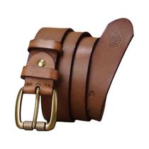 Cinto De Couro Retro BISON DENIM Para Homens, Alta Qualidade, Fivela De Pino, Estilo Cowboy,