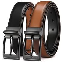 Cinto de couro reversível masculino CHAOREN para calças sociais Cinto de couro reversível masculino CHAOREN para calças sociais