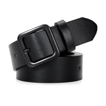 Cinto de couro XZQTIVE feminino para jeans, calças, vestidos, preto Cinto de couro XZQTIVE feminino para jeans, calças, vestidos, preto