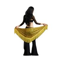 Cinto De Dança Do Ventre Com Franjas E Lantejoulas Para Mulheres Adultas, Lenço De Quadril, Fantasia