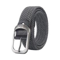 Cinto De Designer Luxuoso Unissex, Faixas Elásticas Trançadas Sem Furos, Fivela De Liga Para Homens