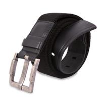 Cinto de Elastico Social Masculino Ponteiras de Couro Confortavel Ajuste Fivela